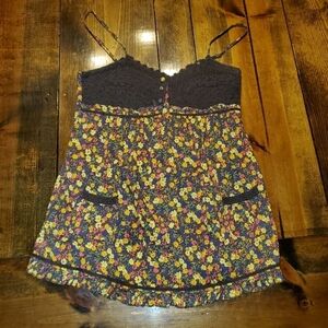 Fire Floral Tanktop Earthtones Medium
